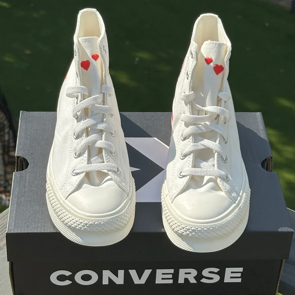 NEW Converse Youth CTAS Eva Lift Canvas Platform High Casual Sneaker - Size 1